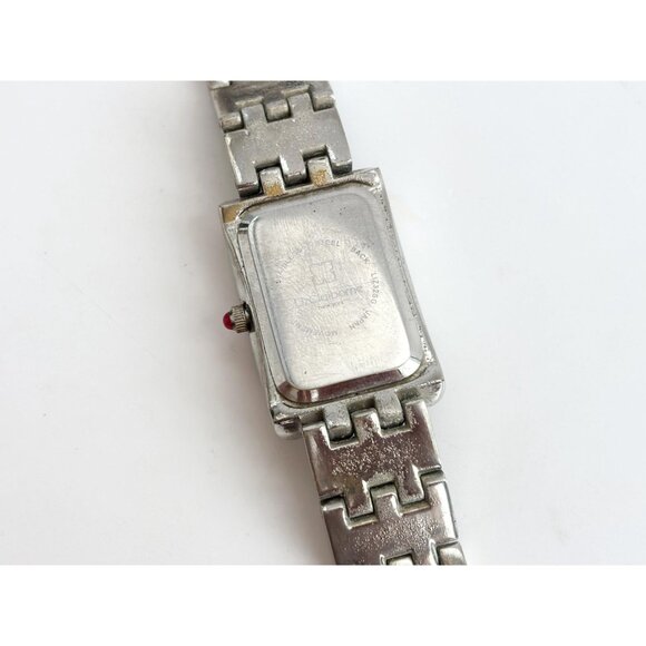 Liz Clairborne Silver T LIZ32SG Rhinestone Vintage Wristwatch - 22mm - WORKS! - Picture 6 of 12